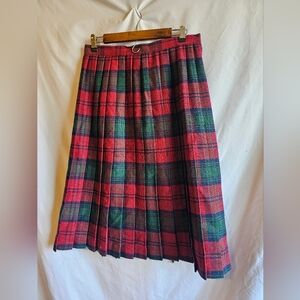 Plaid Red and Green Women's Skirt 13/14